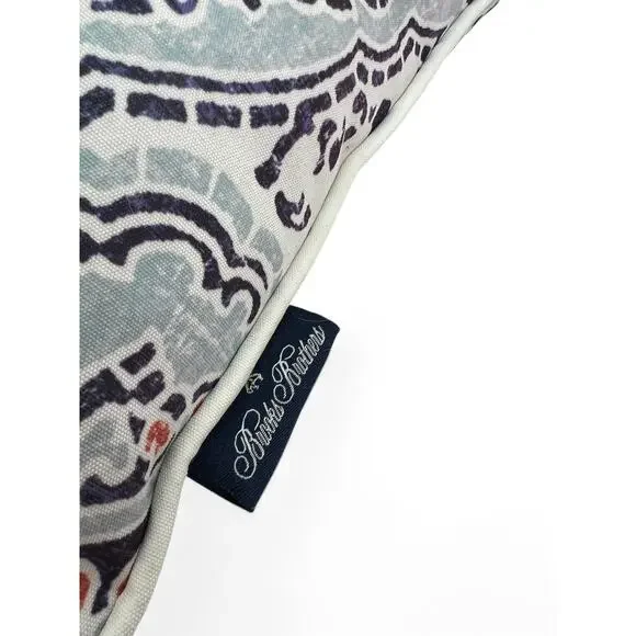 Brooks Brother Reversable Outdoor Throw Pillow Decor Print 20"X20" - Picture 4 of 4